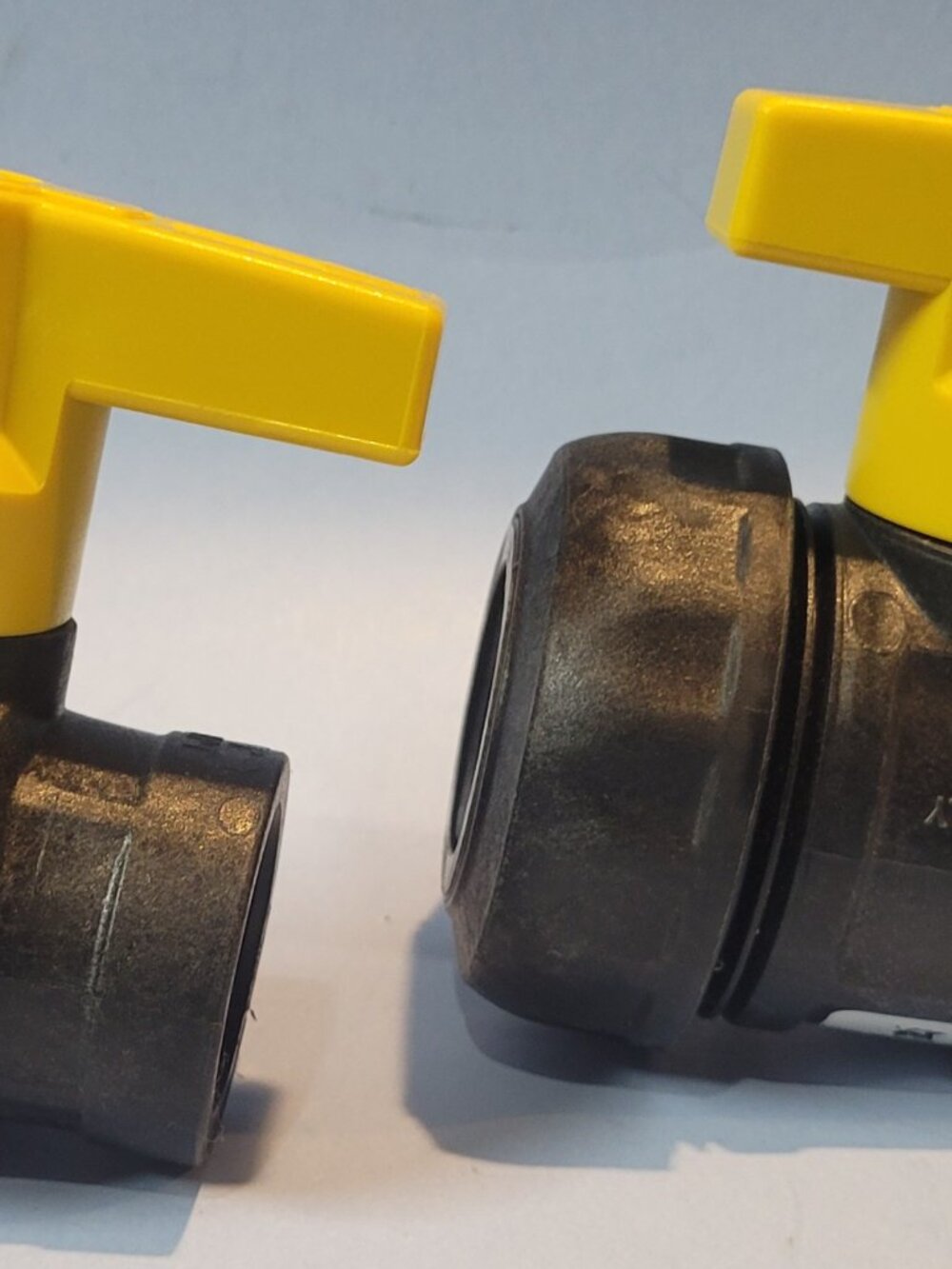 Two - Green Leaf 1 in Polypropylene Female Union Ball Valve SU 100 E